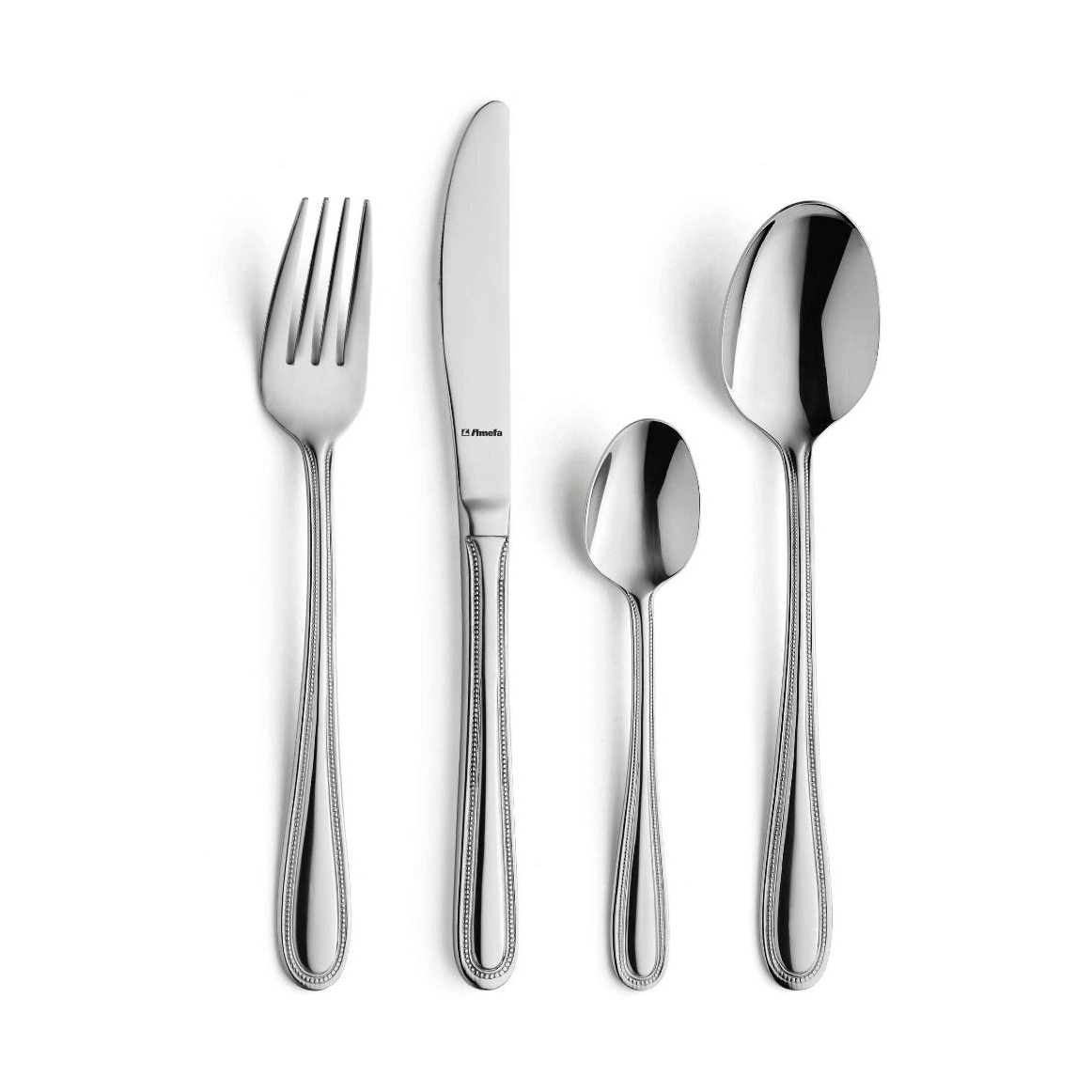Amefa Pearl bestickset 24 delar Rostfritt stål | Skandinavisk Design | Bestickset | Silverfärgad
