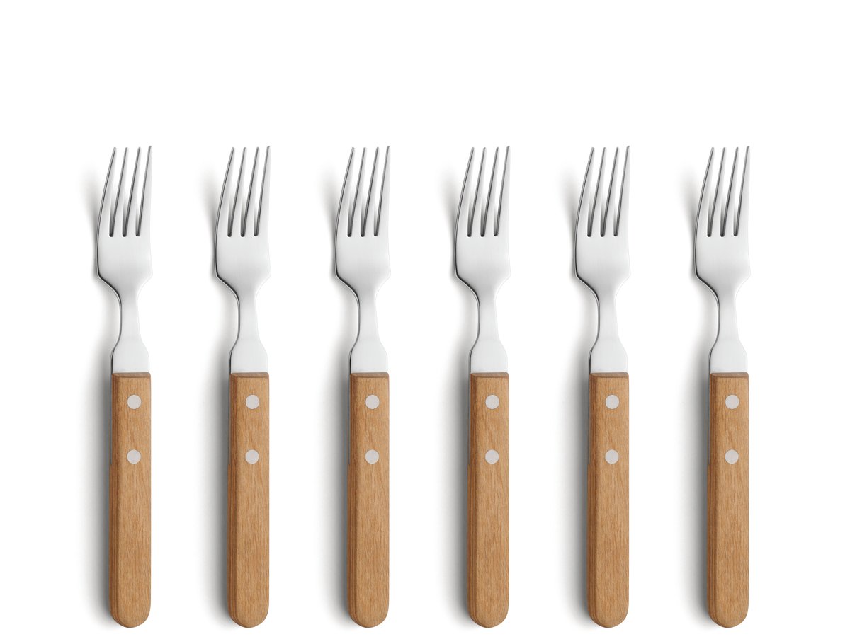 Amefa Pizza grillgaffel 6-pack Ek | Skandinavisk Design | Matbestick |