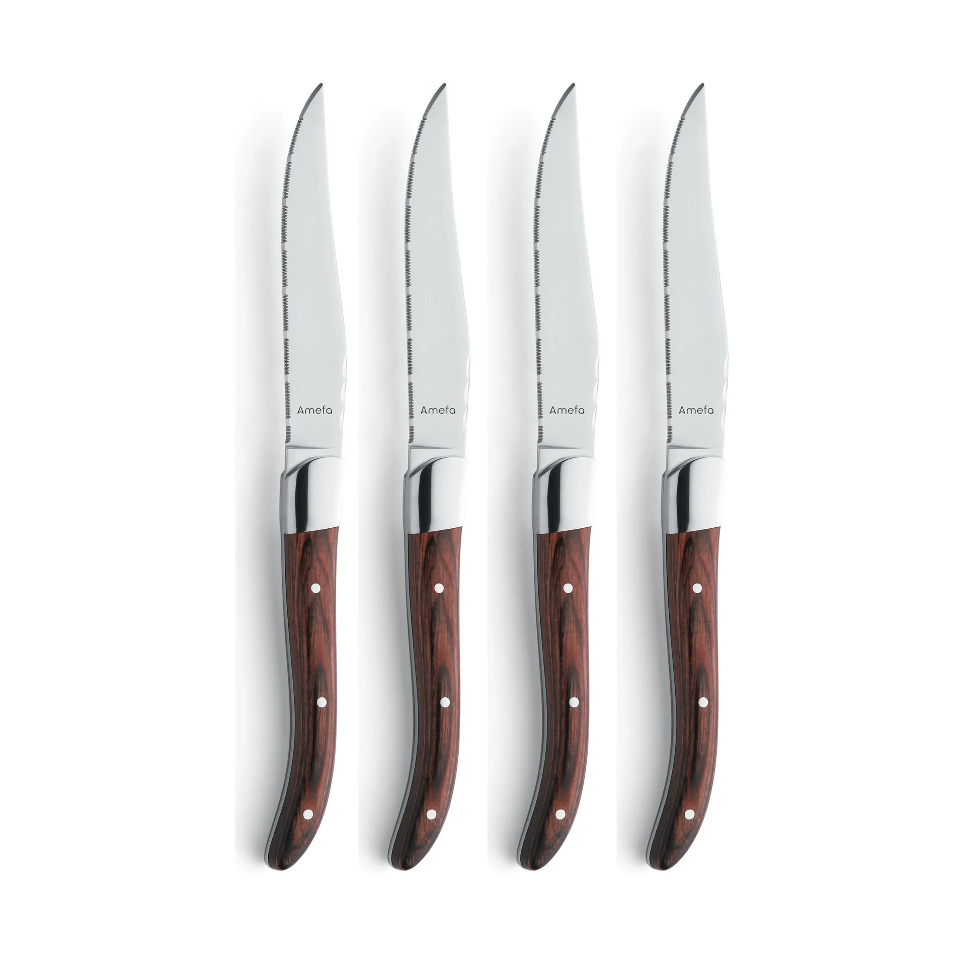 Royal Steak grillkniv 4-pack, Brown i träbox Amefa