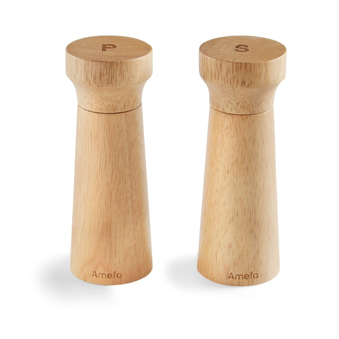 Amefa Salt & pepparkvarn 15 cm 2-pack Modern wood | Skandinavisk Design | Salt- & Pepparkvarnar | Brun