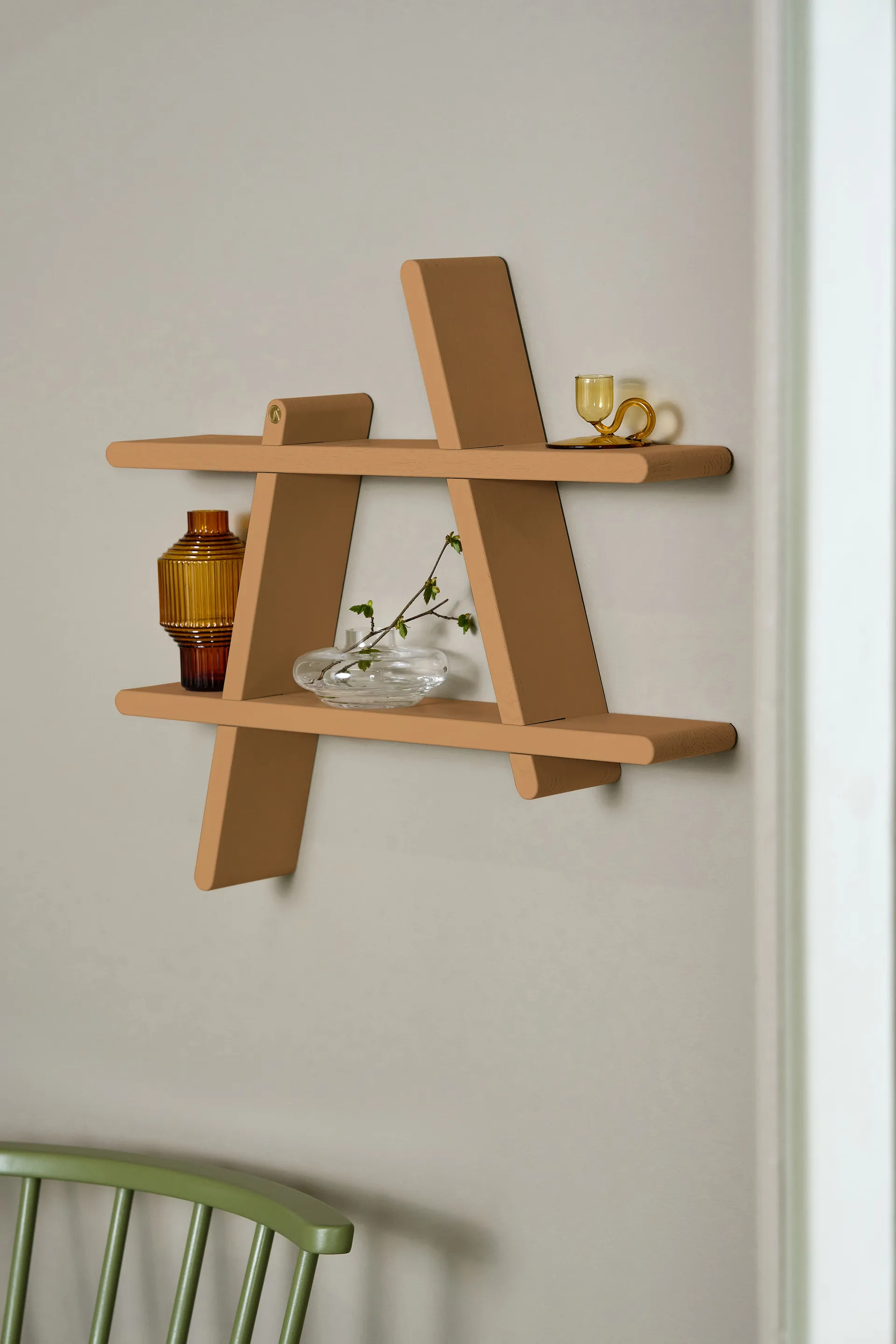 A-Shelf vägghylla Special Edition, Brown beige L 78x12x67 cm Andersen Furniture