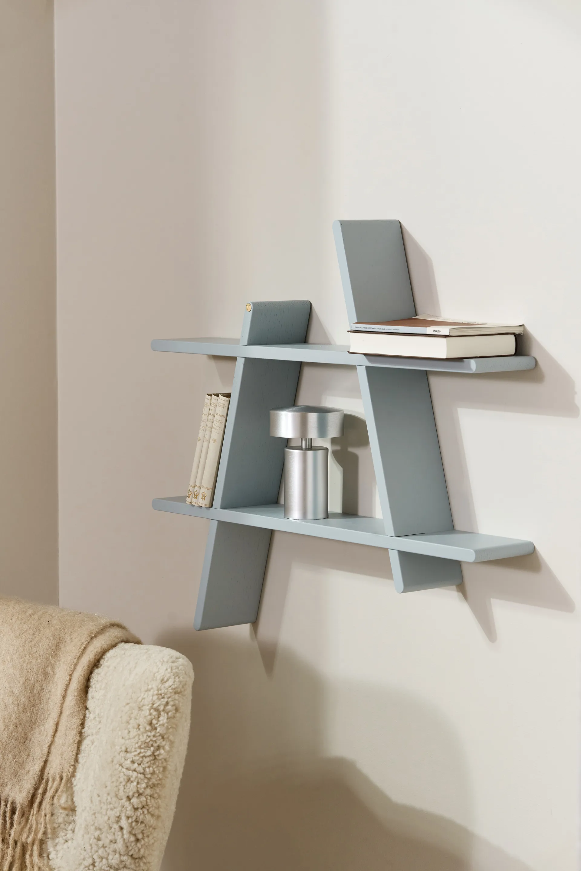 A-Shelf vägghylla Special Edition, Grey blue L 78x12x67 cm Andersen Furniture