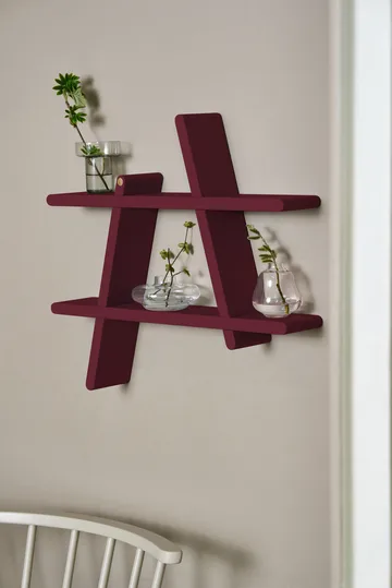 A-Shelf vägghylla Special Edition - Wine red L 78x12x67 cm - Andersen Furniture