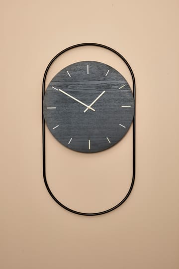 A-Wall väggklocka 41x76 cm - Black-brass - Andersen Furniture