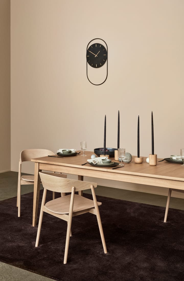 A-Wall väggklocka 41x76 cm - Black-brass - Andersen Furniture