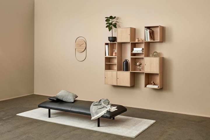 A-Wall väggklocka 41x76 cm - Oak-brass - Andersen Furniture
