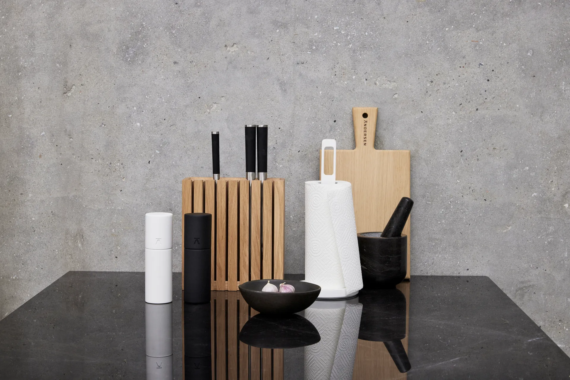 Andersen knivblock, Oak Andersen Furniture