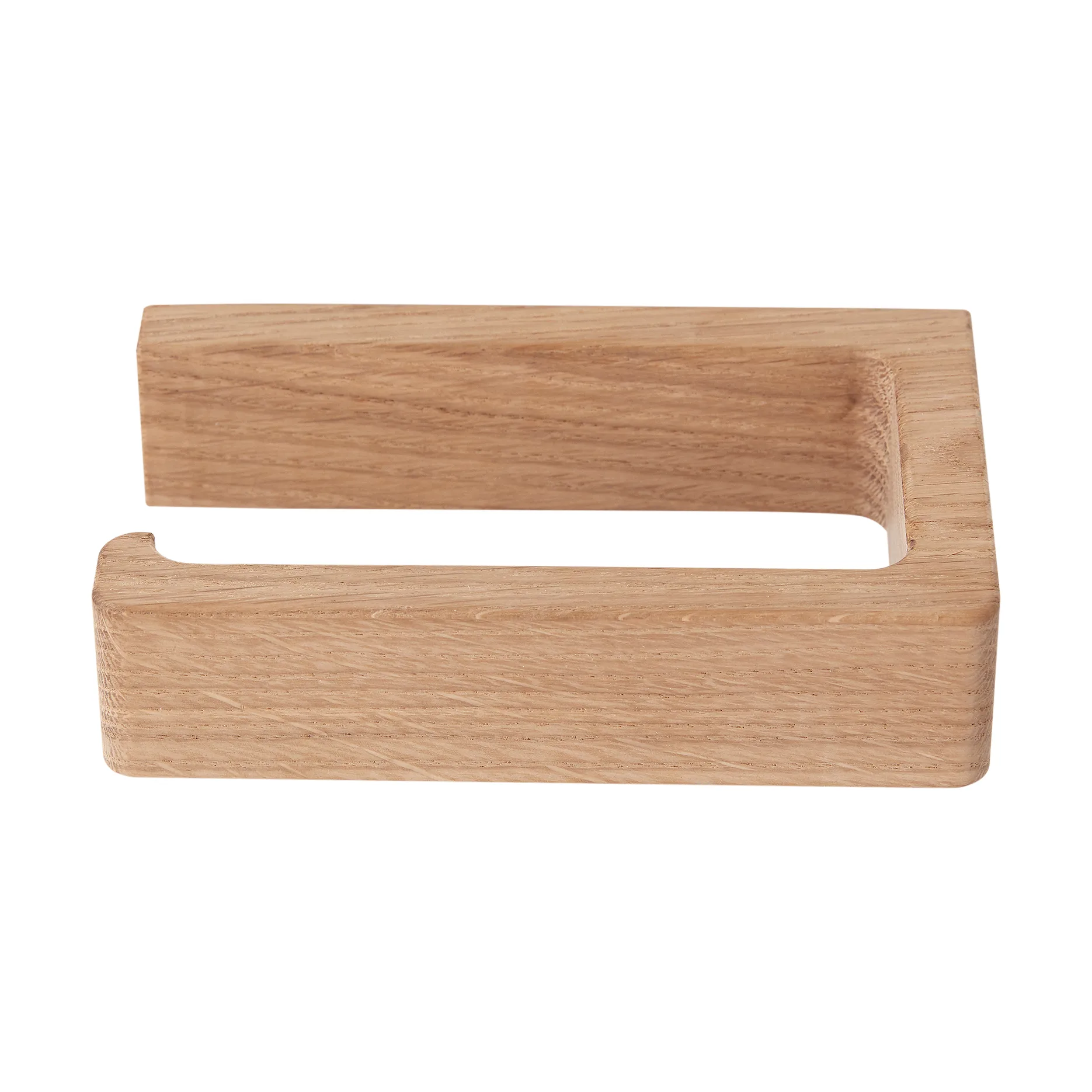 Andersen toalettpappershållare, Lacquered oak