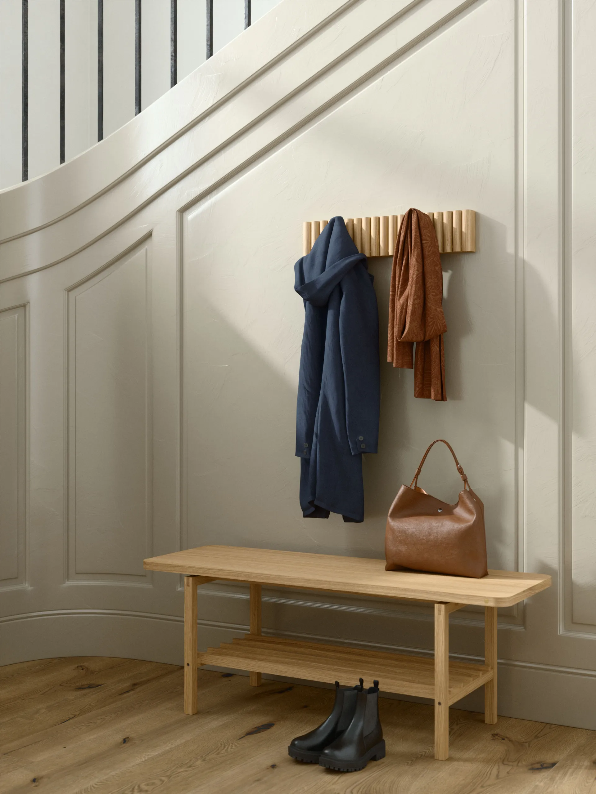 B3 bänk 120 cm, Ek Andersen Furniture