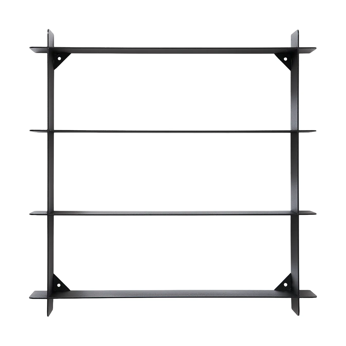 Division vägghylla, Black steel, 45x45x10 cm Andersen Furniture