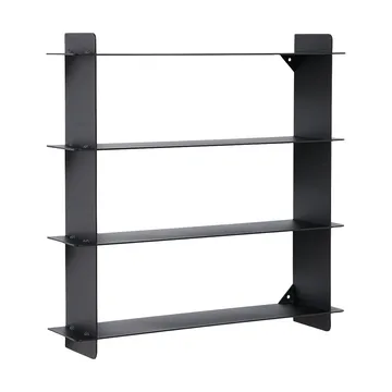 Division vägghylla - Black steel, 45x45x10 cm - Andersen Furniture
