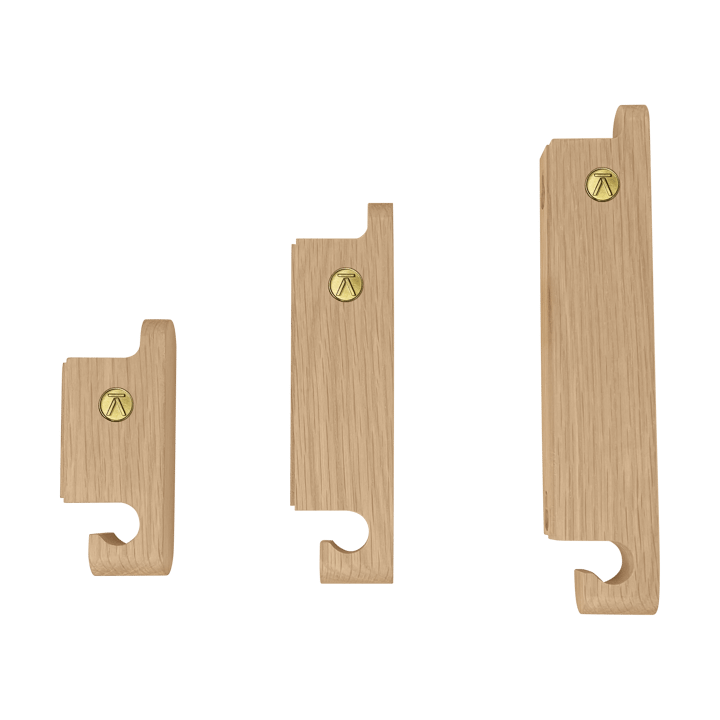 Multi Hooks krok set om 3 - Oak - Andersen Furniture