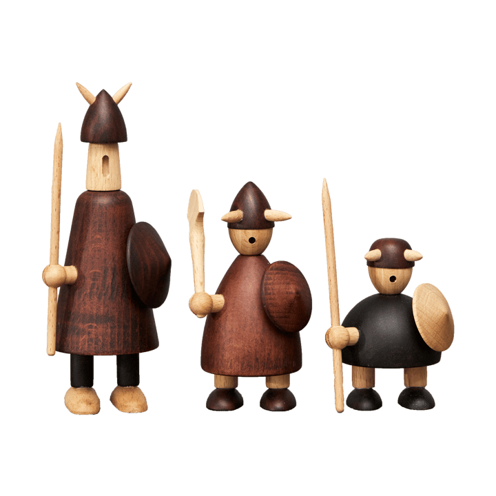 The vikings of Denmark träfigur 3 delar - Stained beech - Andersen Furniture