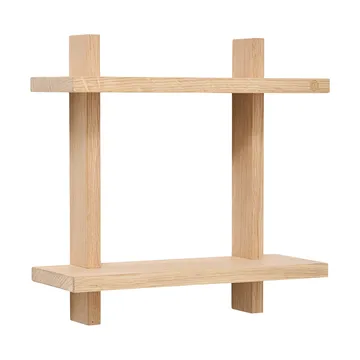 Treat vägghylla dubbel - Oak, 34x12x34 cm - Andersen Furniture