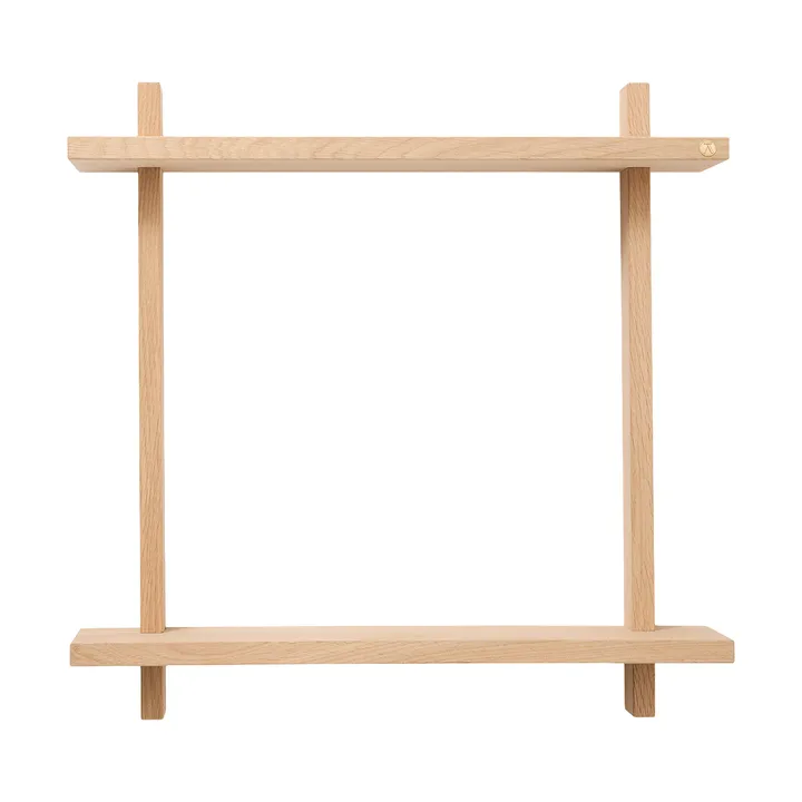 Treat vägghylla dubbel - Oak, 50x12x50 cm - Andersen Furniture