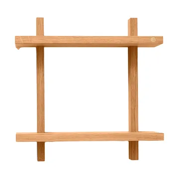 Treat vägghylla dubbel - Oiled Nature Oak, 34x12x34 cm - Andersen Furniture