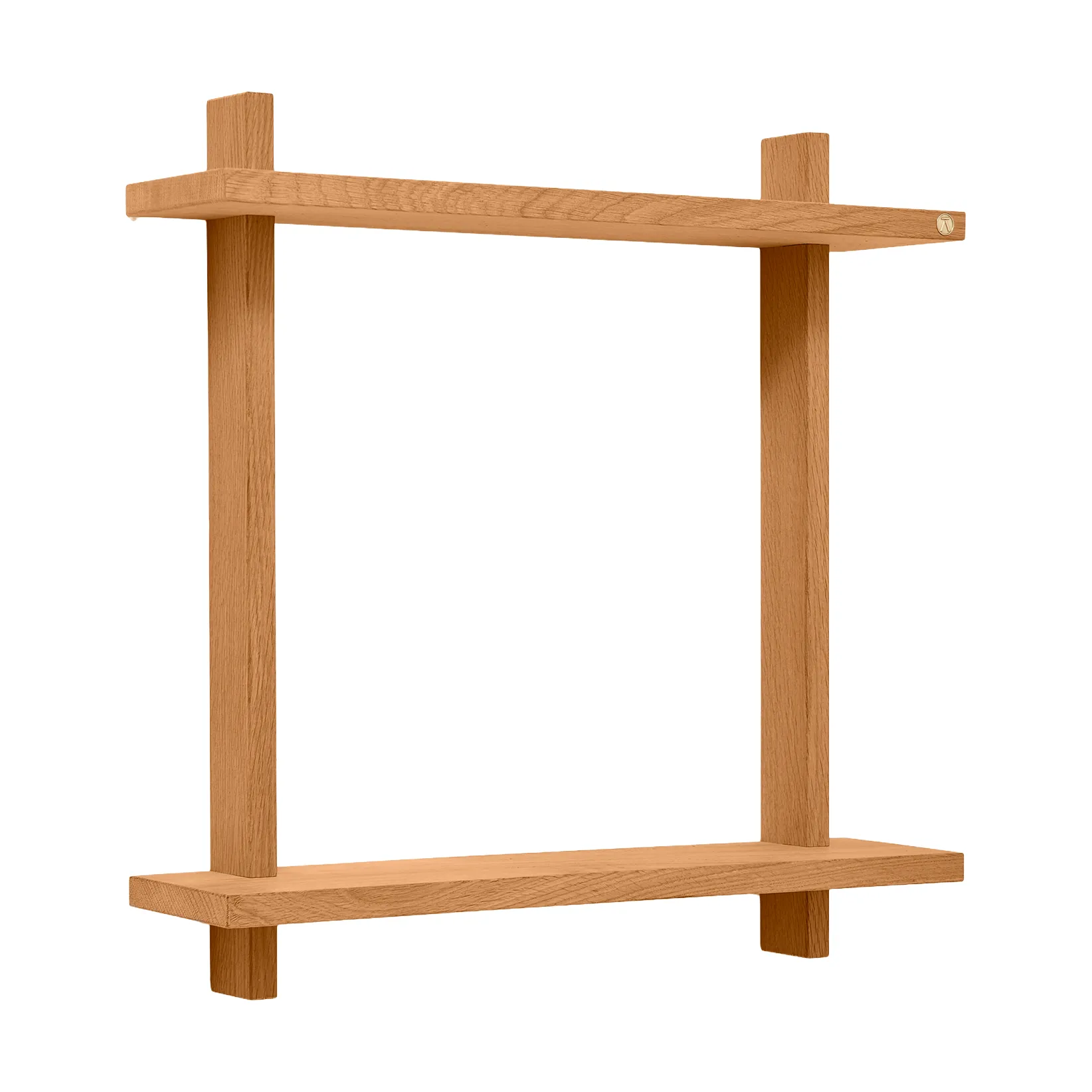 Treat vägghylla dubbel, Oiled Nature Oak, 50x12x50 cm Andersen Furniture