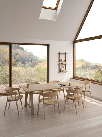 Treat vägghylla dubbel - Oiled Nature Oak, 50x12x50 cm - Andersen Furniture