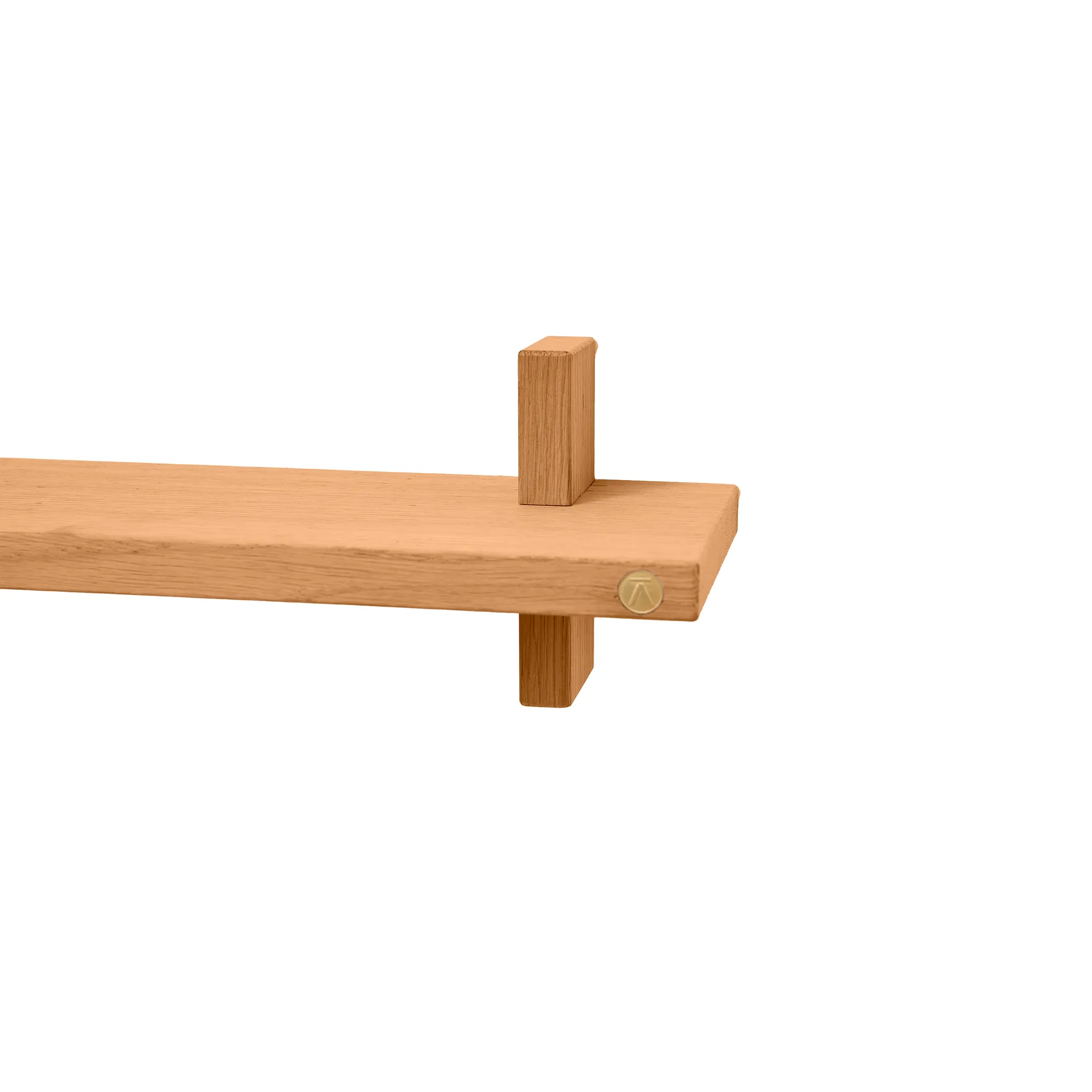 Treat vägghylla singel, Oiled Nature Oak, 50x12x11,2 cm Andersen Furniture