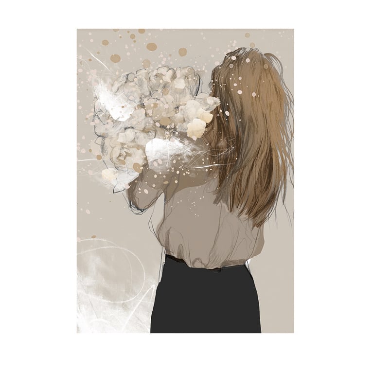 Anna Bülow Wild at heart poster 50x70 cm | Skandinavisk Design | Posters | Brun