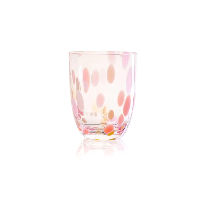 Big Confetti dricksglas 25 cl - Rosa-vanilla - Anna Von Lipa