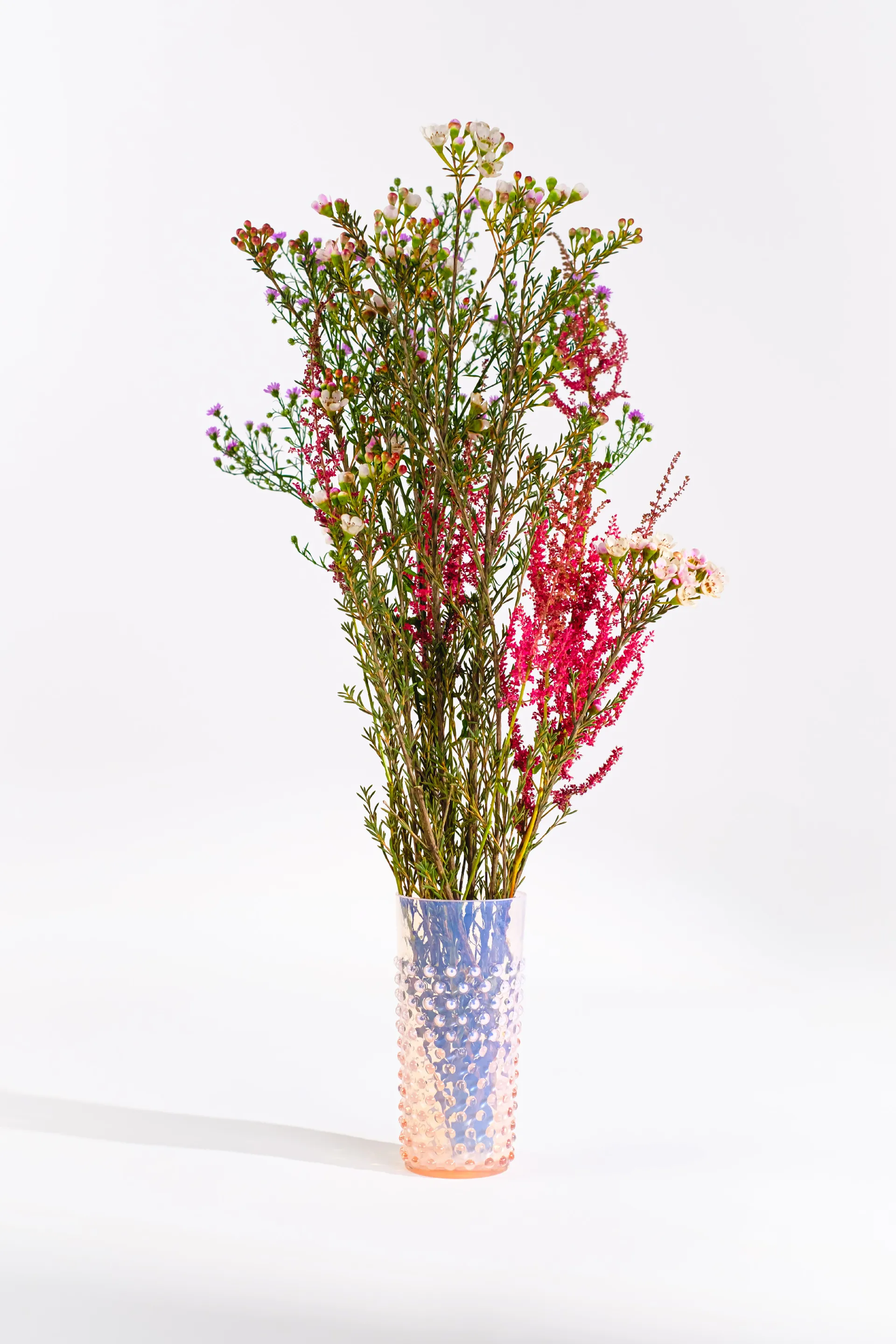 Hobnail glas 20 cl, Soft Rosa Anna Von Lipa