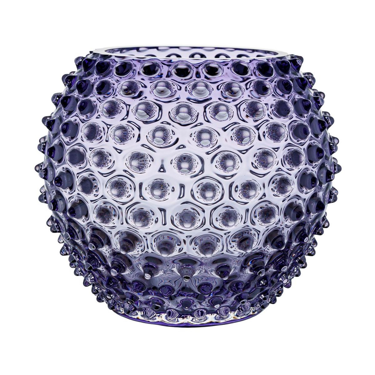 Anna Von Lipa Hobnail Globe vas 18 cm Indigo | Skandinavisk Design | Vaser | Lila