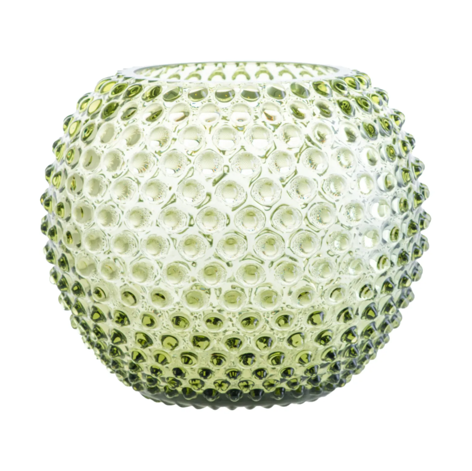 Hobnail Globe vas 24 cm, Olivegreen Anna Von Lipa