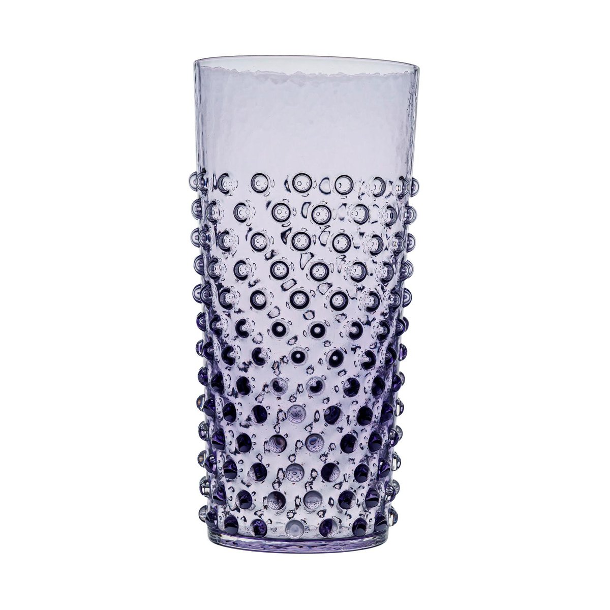 Anna Von Lipa Hobnail Long drink glas 20 cl Indigo | Skandinavisk Design | Dricksglas | Lila