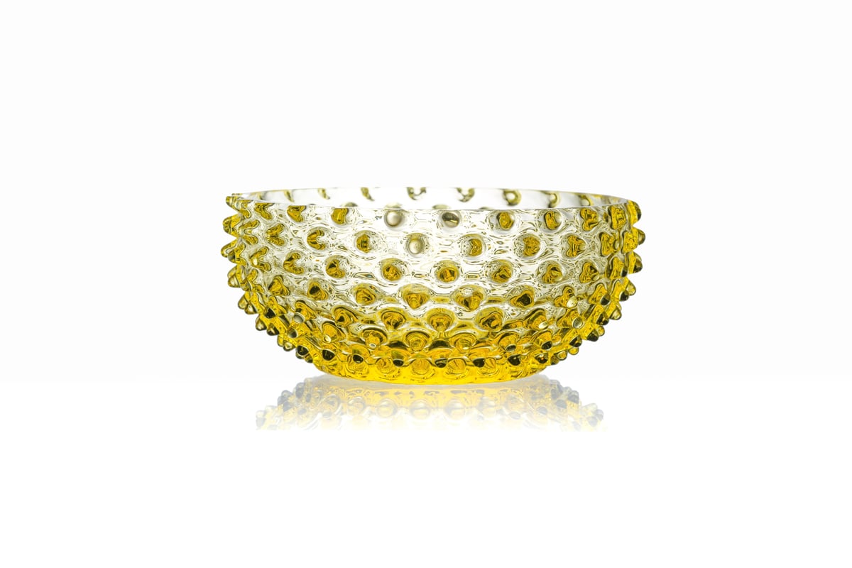 Anna Von Lipa Hobnail Tapas skål 17 cm Citron | Skandinavisk Design | Dekorationsskålar | Gul