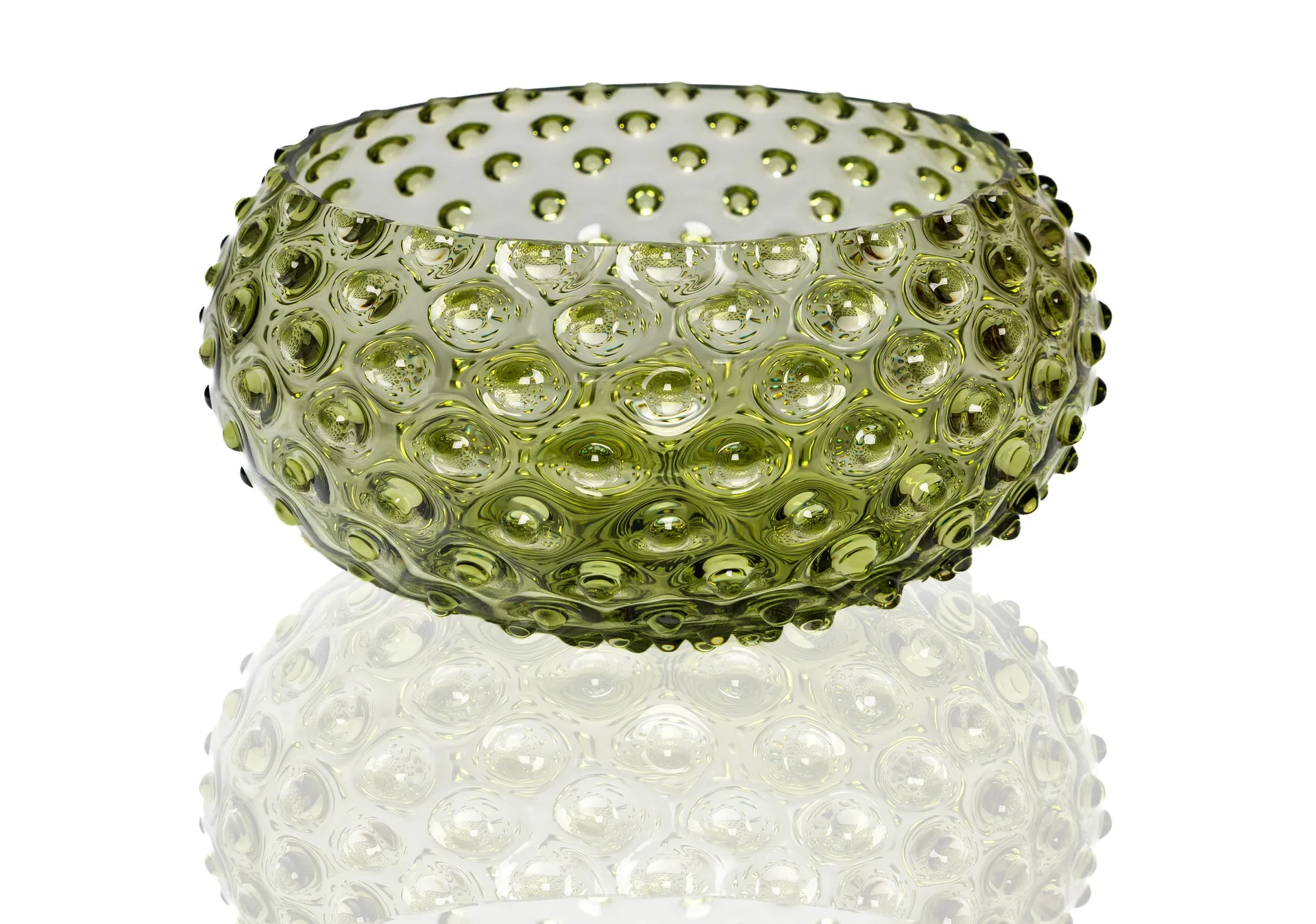 Hobnail Tapas skål 23 cm, Olivegreen Anna Von Lipa