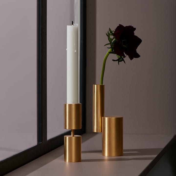 Solid ljusstake, Mässing Applicata