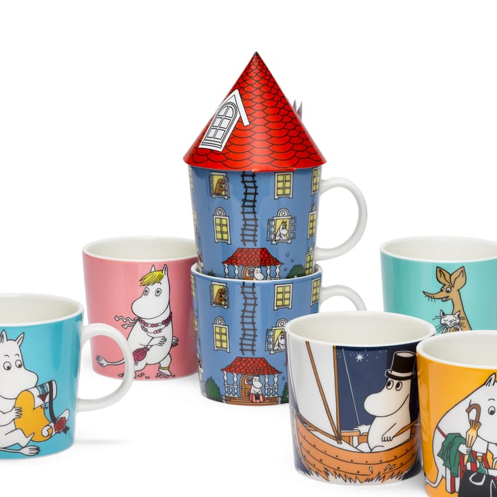 Jubileumsmugg Mumin 70 år 6-pack Arabia