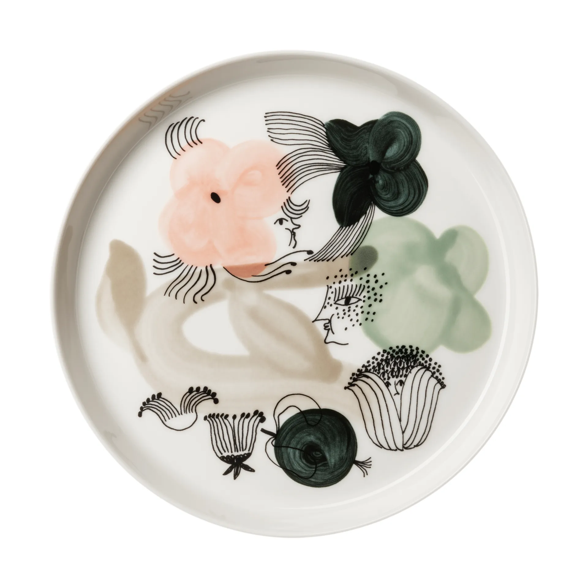 Kukkamaa tallrik Ø18,8 cm, Grön Arabia