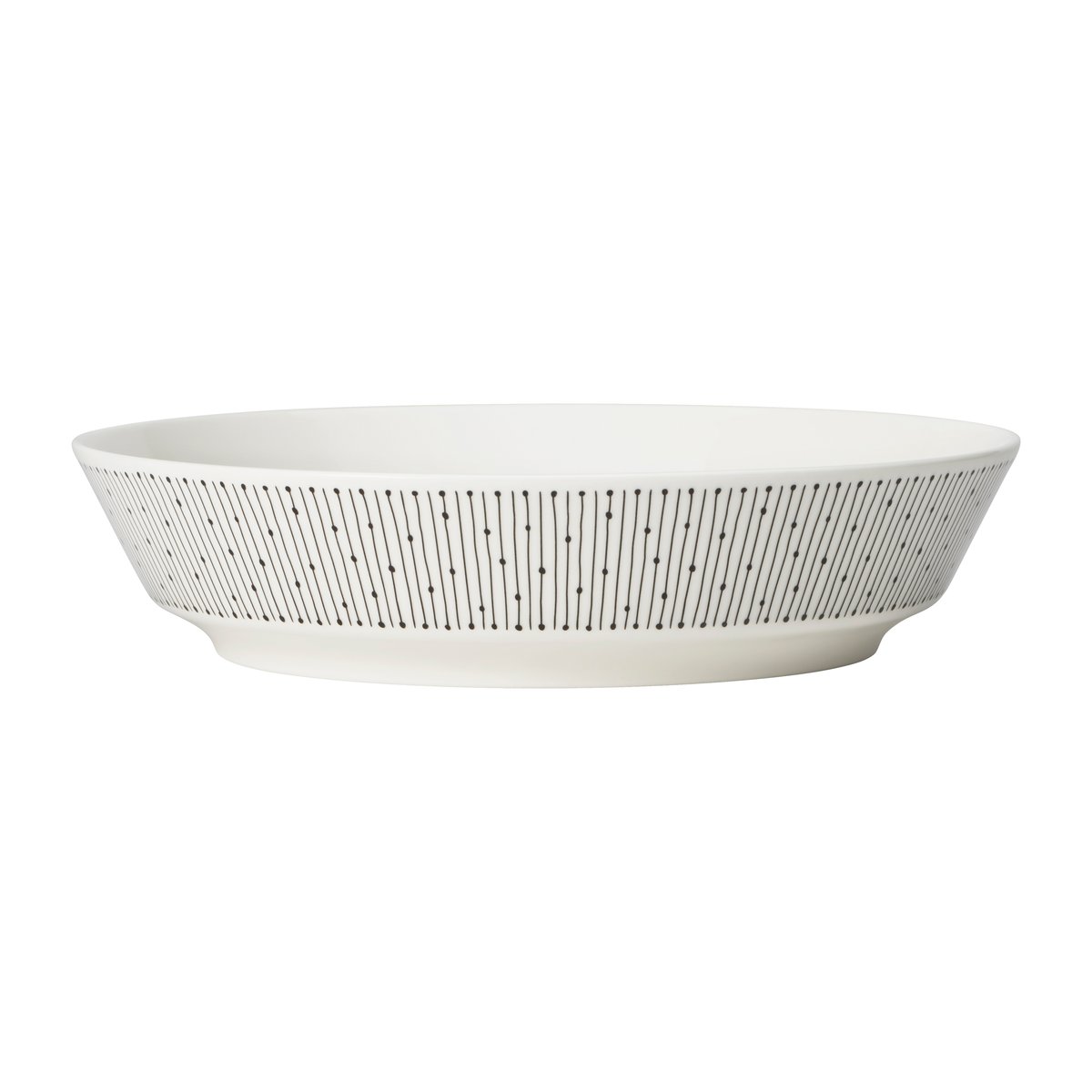 Arabia Mainio Sarastus djup tallrik 23 cm Svart-vit