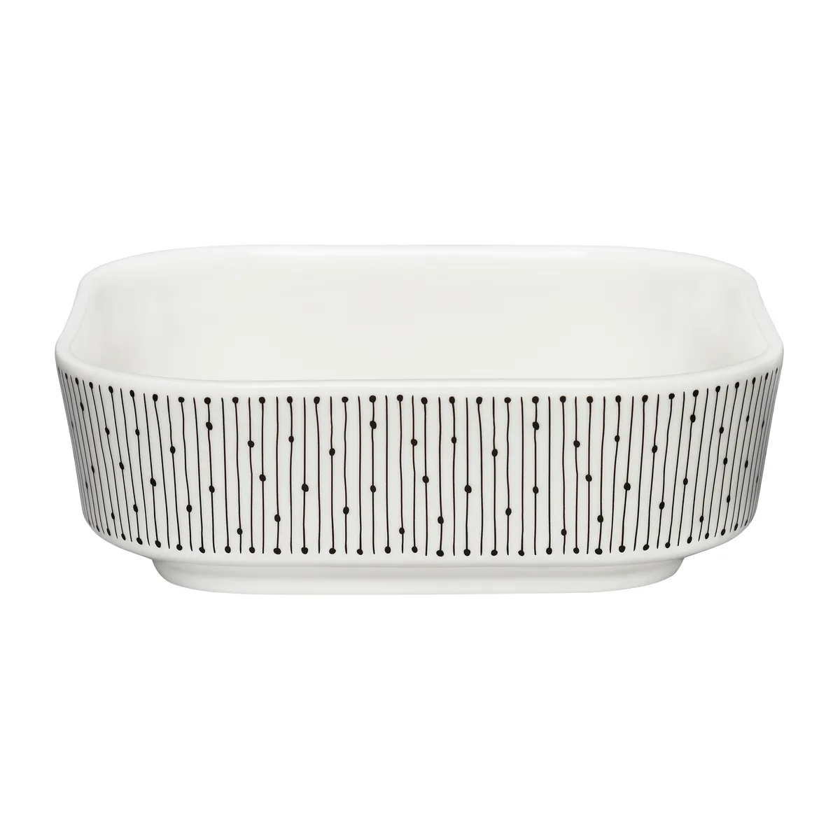 Arabia Mainio Sarastus ugnsform 0,7 l Svart-vit