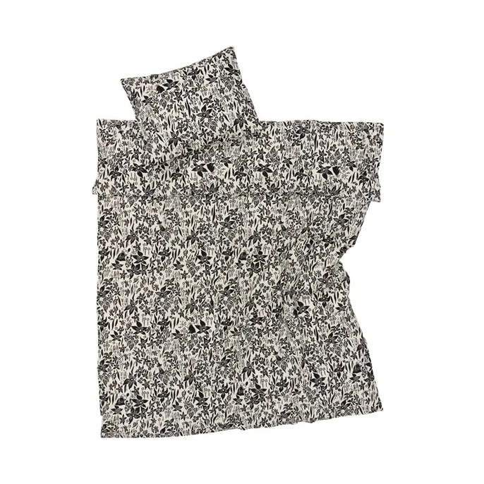 Arabia Mumin bäddset 150x210 cm Lilja svart-vit