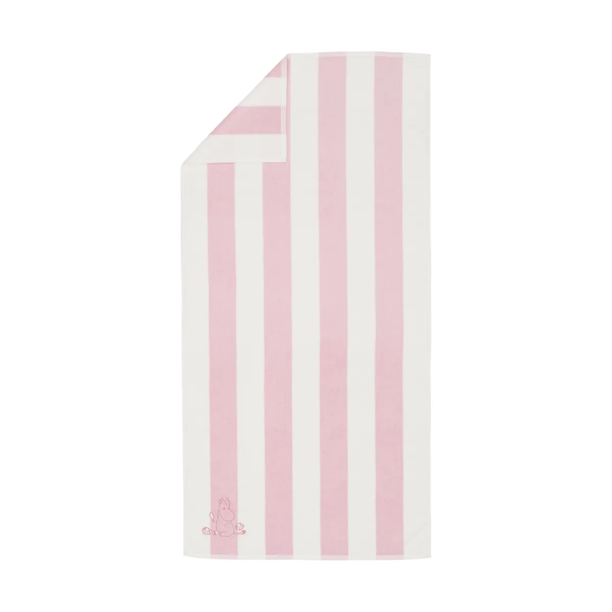 Arabia Mumin badhandduk 70x140 cm Snäckskal rosa-vit