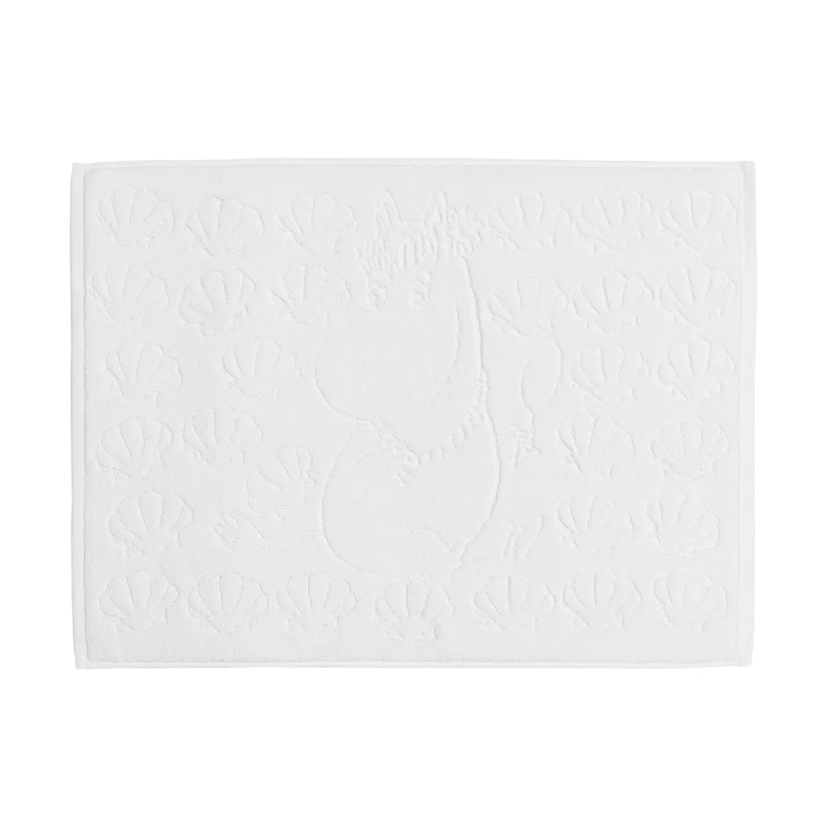 Arabia Mumin badrumsmatta 50x70 cm Snäckskal vit