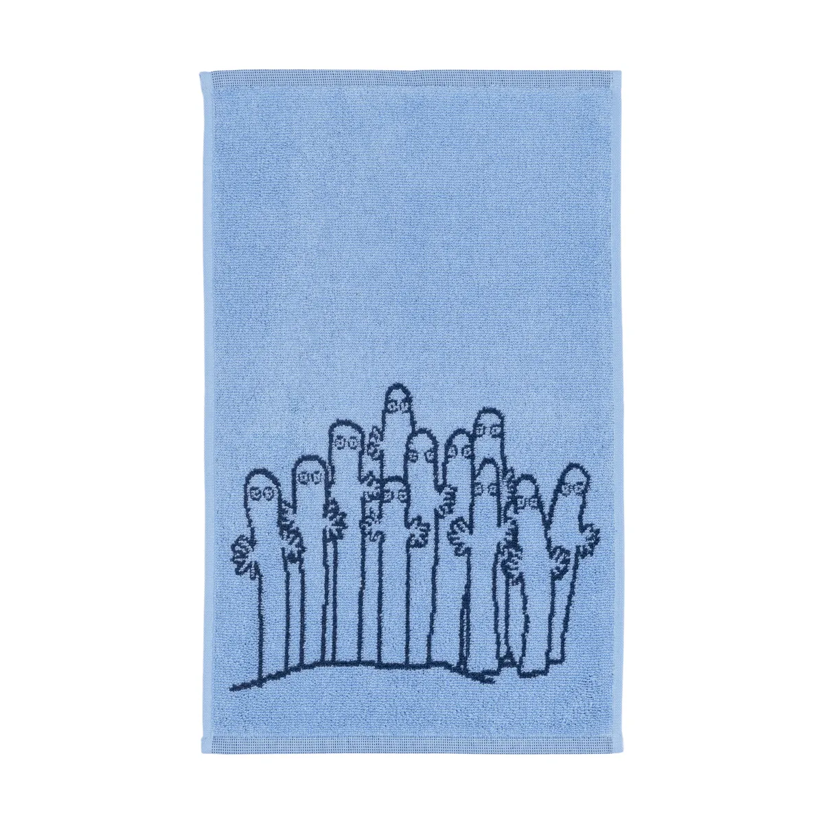 Arabia Mumin handduk 30x50 cm Hattifnattarna blå