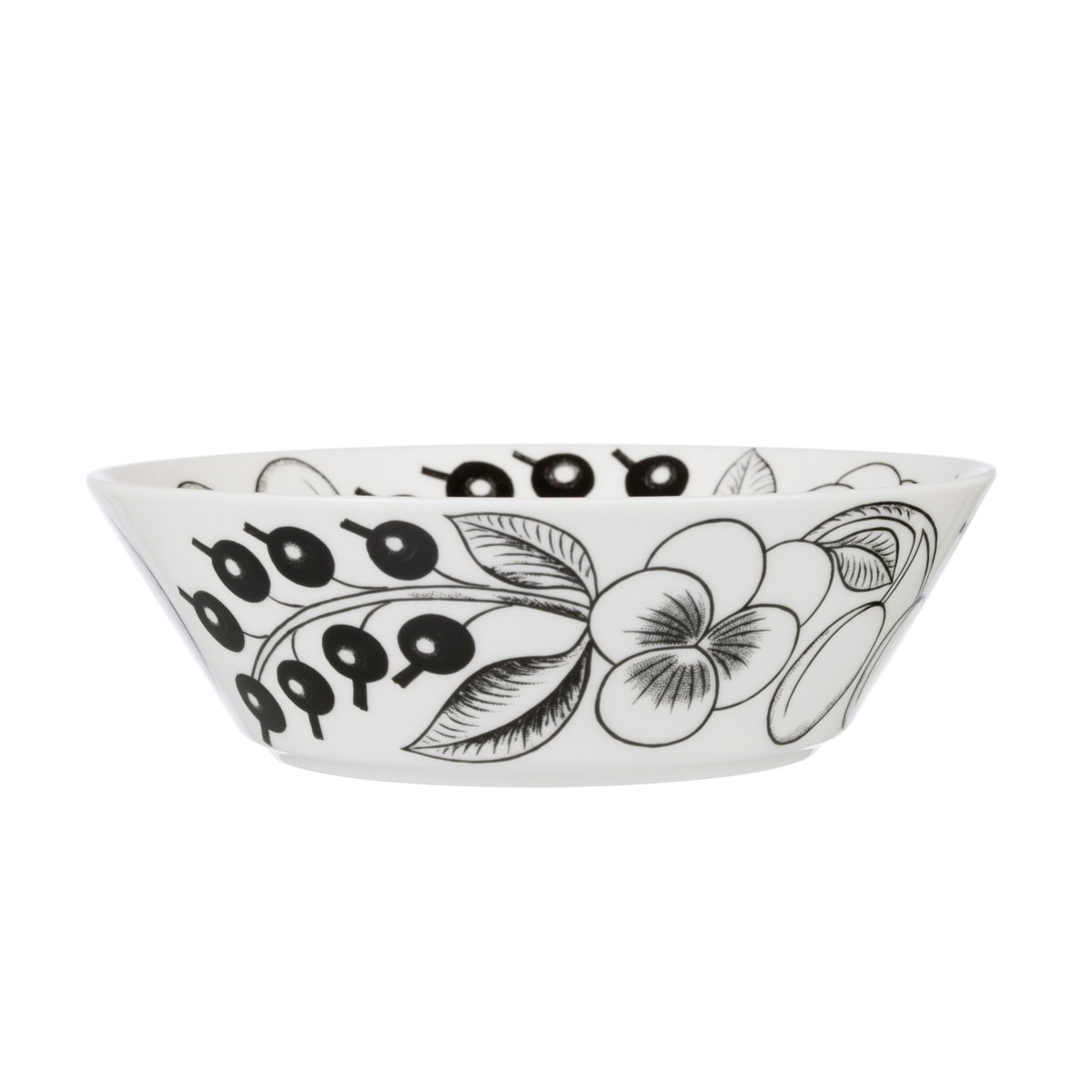 Arabia Paratiisi skål 17 cm Svart | Skandinavisk Design | Djupa tallrikar | Svart