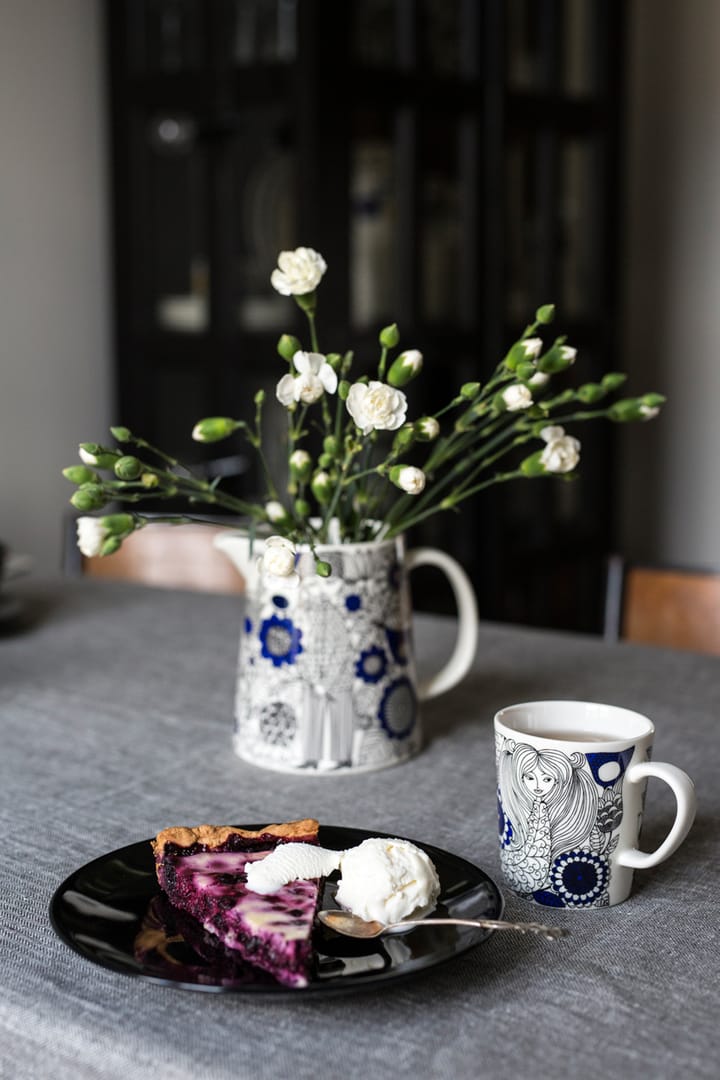 Pastoraali mugg 30 cl och tallrik Ø19 cm, Blå Arabia