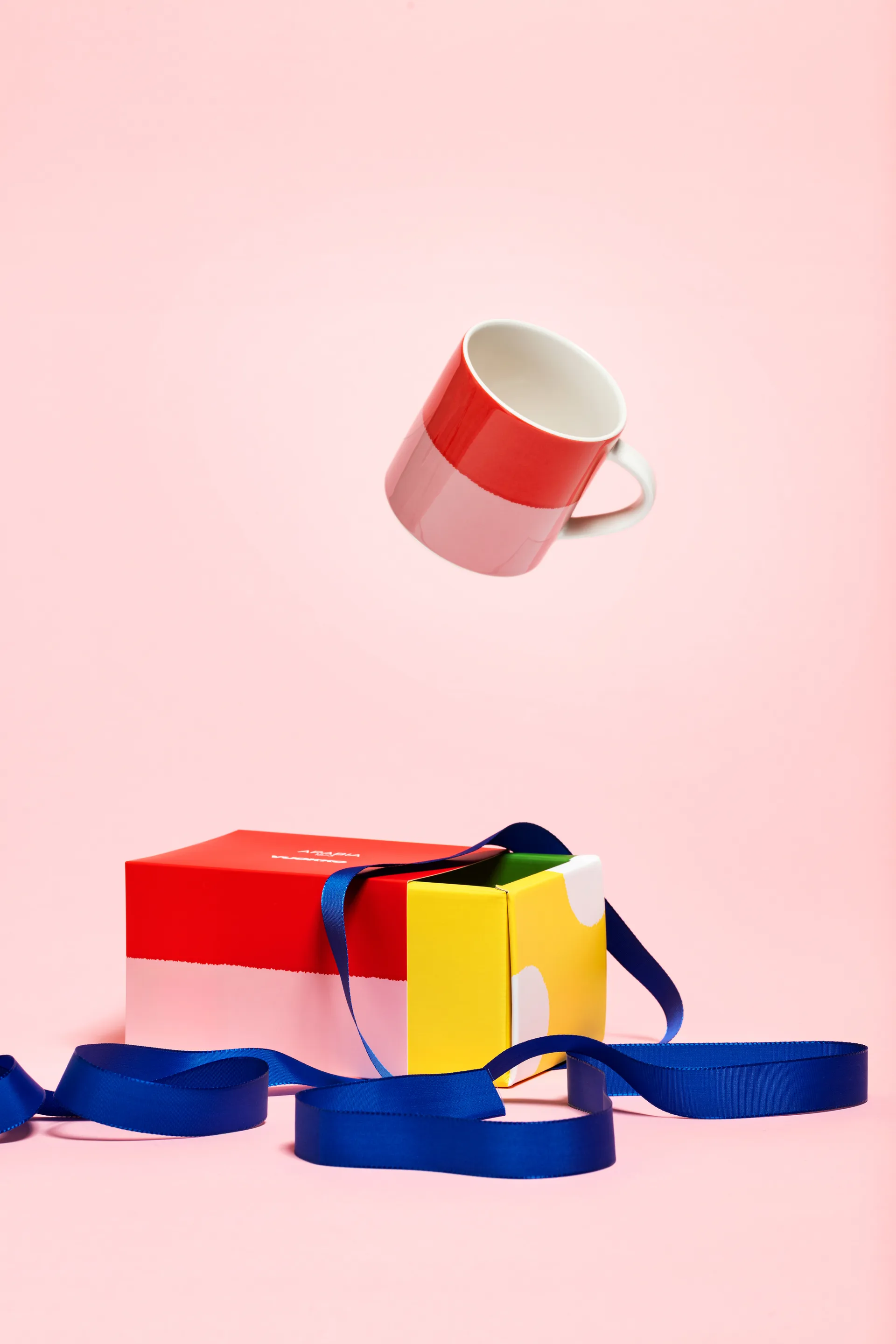 Vuokko mugg 35 cl, 2-väri rosa-röd Arabia