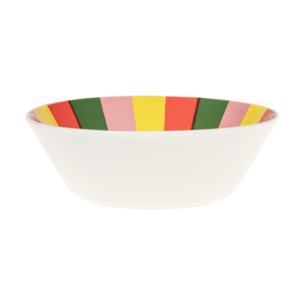 Arabia Vuokko skål 17 cm Pieni 4-raita | Skandinavisk Design | Frukostskålar | Rosa