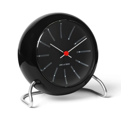 AJ Bankers bordsklocka - Svart - Arne Jacobsen Clocks