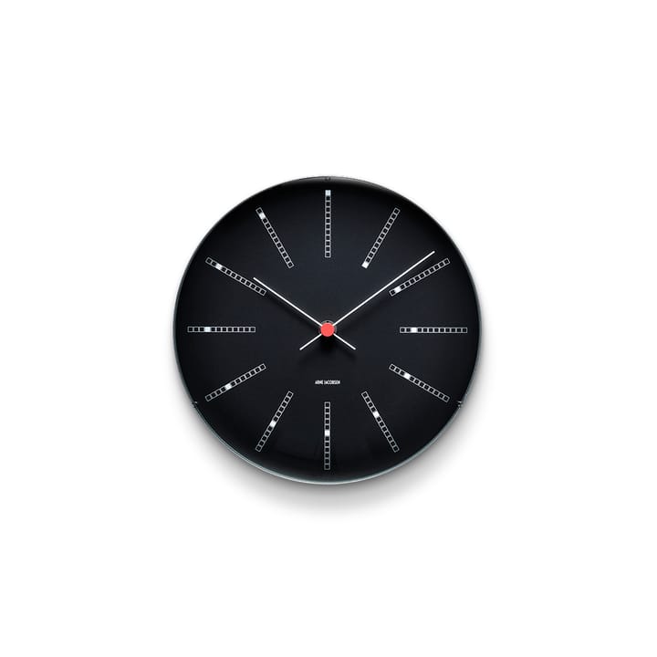 AJ Bankers väggur svart - Ø 21 cm - Arne Jacobsen Clocks