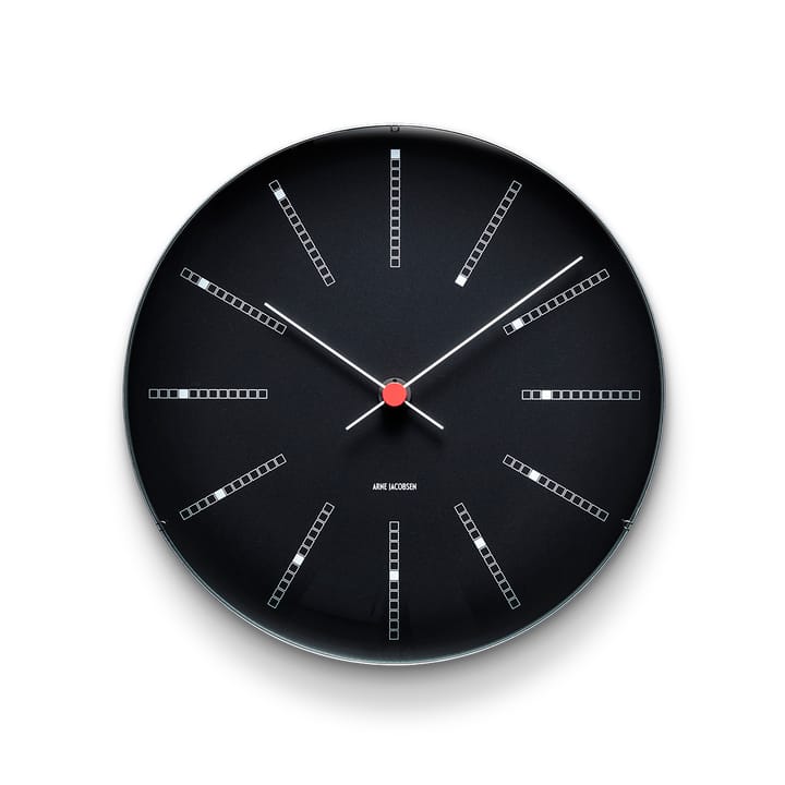 AJ Bankers väggur svart - Ø 29 cm - Arne Jacobsen Clocks