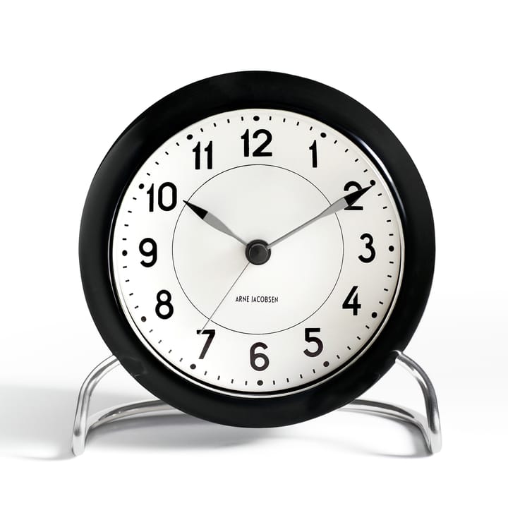 AJ Station bordsklocka - svart - Arne Jacobsen Clocks