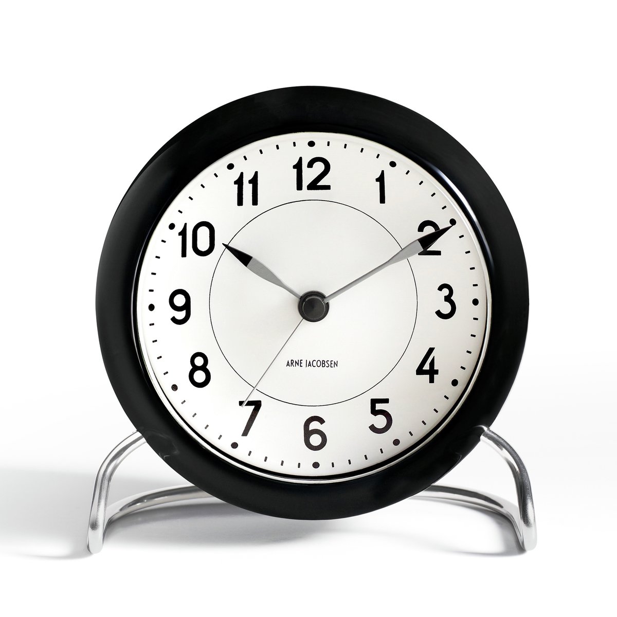 Arne Jacobsen Clocks AJ Station bordsklocka svart | Skandinavisk Design | Bordsklockor | Svart