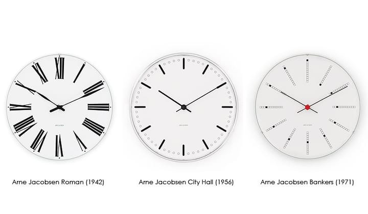 Arne Jacobsen Bankers klocka - Ø 210 mm - Arne Jacobsen Clocks